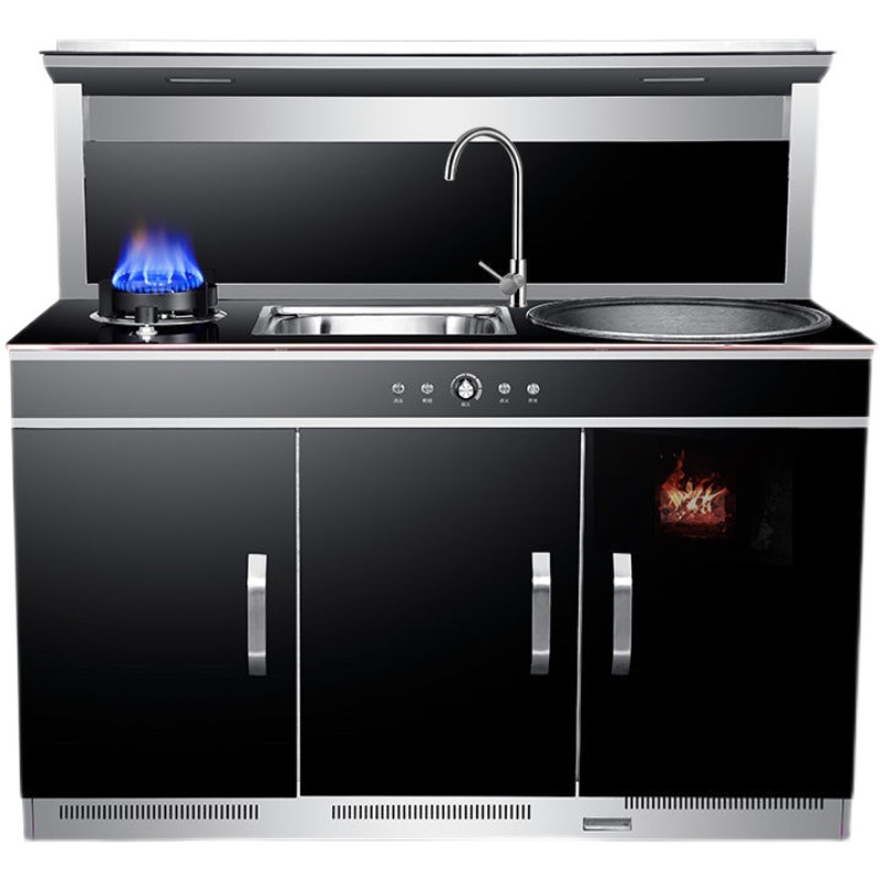 奧米康柴火集成灶無煙煤氣液化氣自建房別墅燒柴家用節能省柴土灶